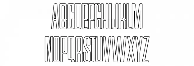 Neretta Outline Шрифта ВЕРХНИЙ
