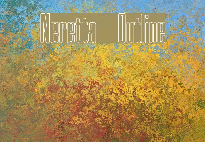Neretta Outline Font examples