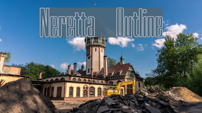 Neretta Outline Font examples