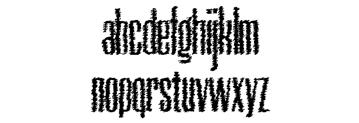 Neretta Trash Font LOWERCASE