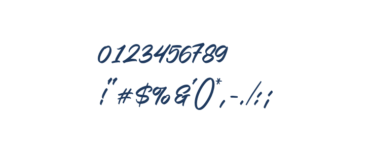 NerfiaScriptDEMO-Regular Other Characters