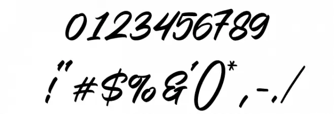 NerfiaScriptDEMO-Regular Font OTHER CHARS