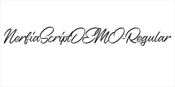 NerfiaScriptDEMO-Regular Logo