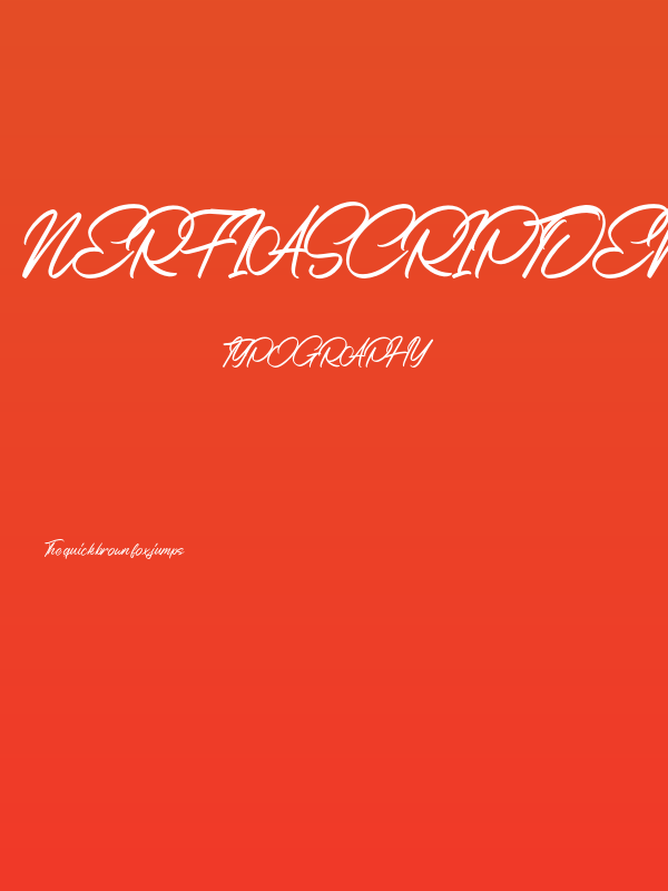 NerfiaScriptDEMO-Regular Poster