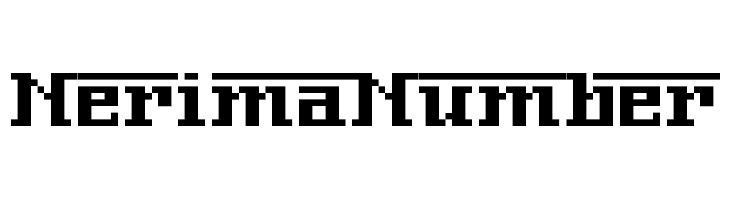 NerimaNumber  免费字体下载
