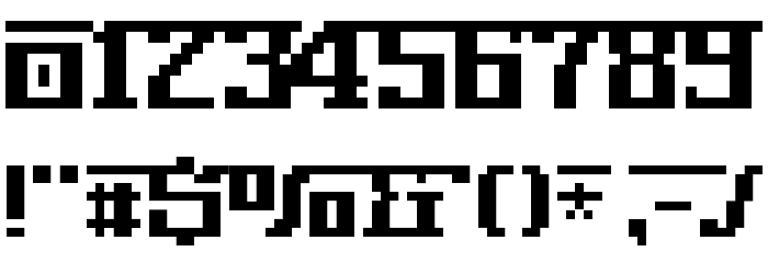 NerimaNumber Font OTHER CHARS