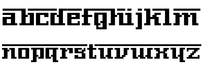 NerimaNumber Font LOWERCASE