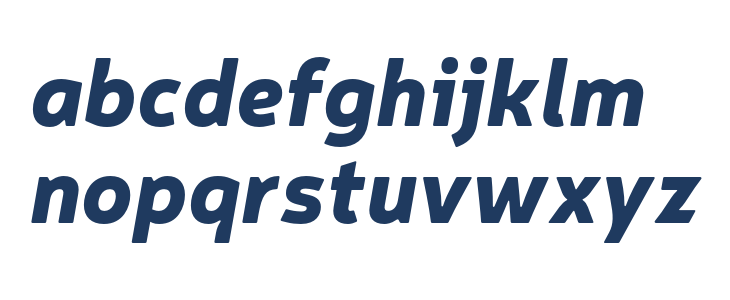 Neris Black Italic Lowercase