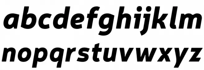 Neris Black Italic फ़ॉन्ट लोअरकेस