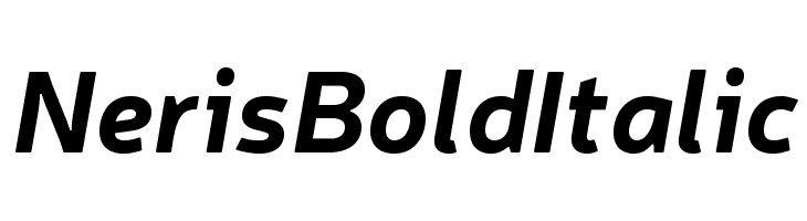 Neris Bold Italic  font caratteri gratis
