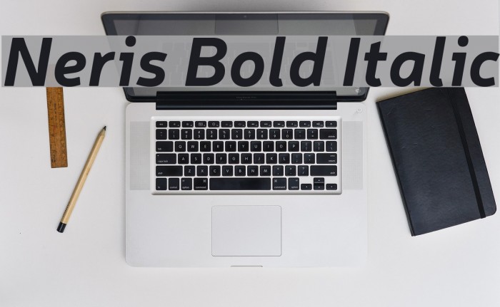 Neris Bold Italic Font examples
