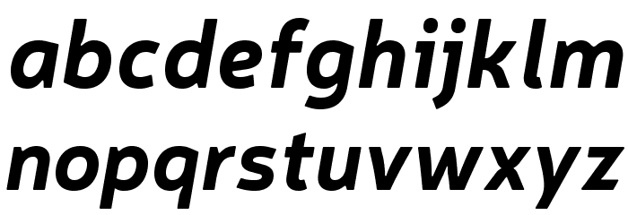 Neris Bold Italic Font LOWERCASE