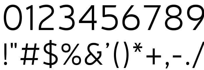Neris Light Font OTHER CHARS