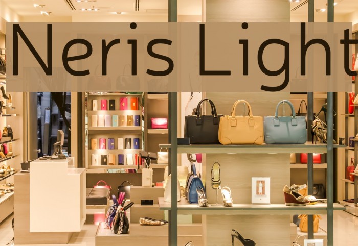 Neris Light Font examples