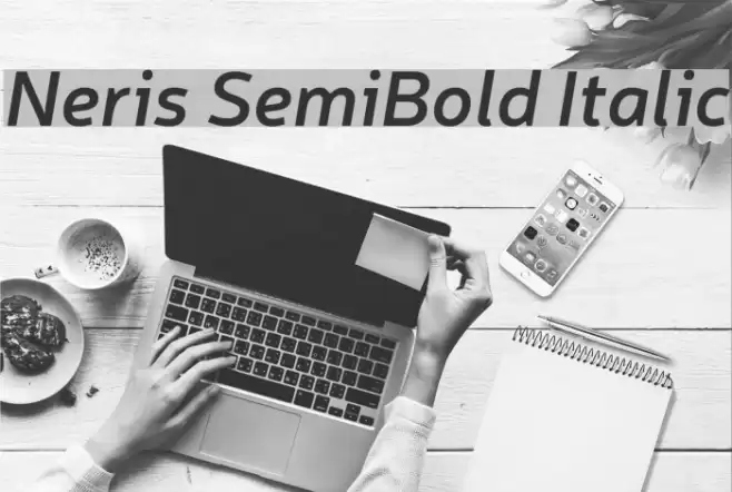 Neris SemiBold Italic Font examples