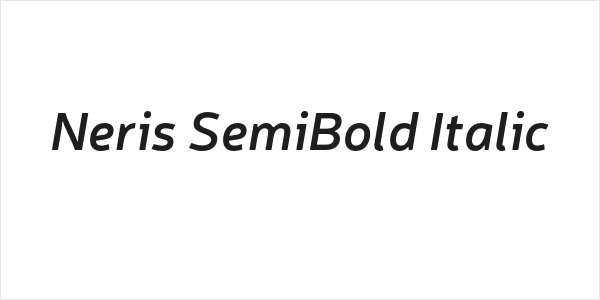 Neris SemiBold Italic Logo