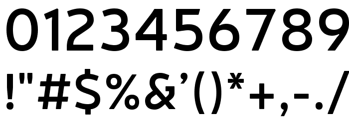 Neris SemiBold Font OTHER CHARS