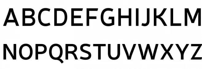 Neris SemiBold Schriftart Groß