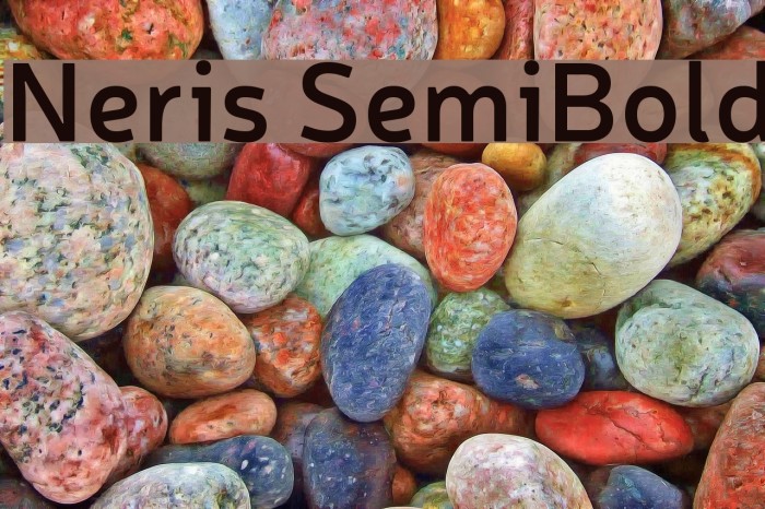 Neris SemiBold Font examples