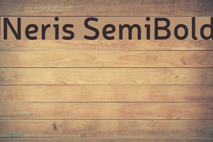 Neris SemiBold Font examples