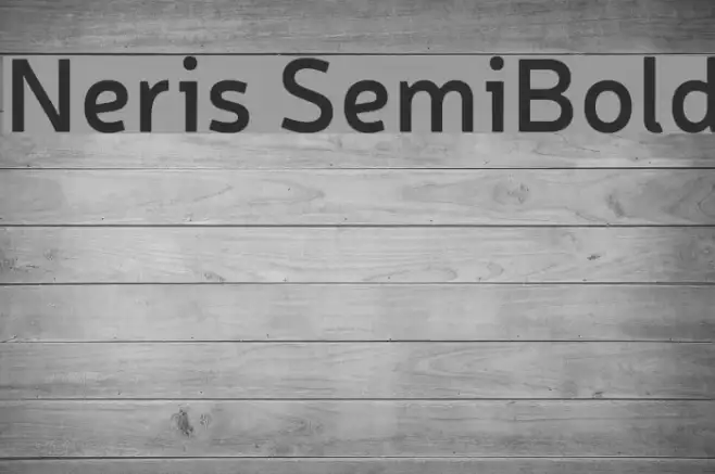 Neris SemiBold Example 3