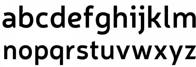 Neris SemiBold フォント 小文字
