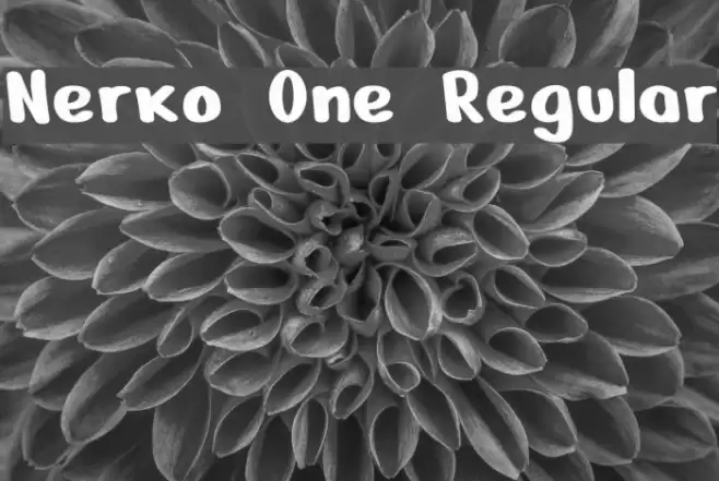 Nerko One Regular Font examples