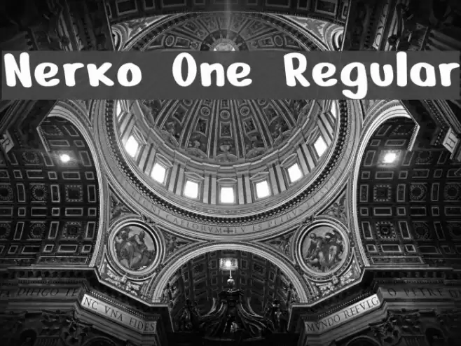 Nerko One Regular Font examples