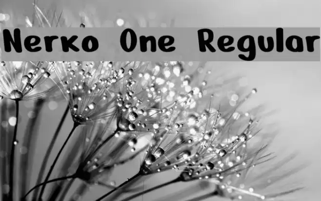 Nerko One Regular Font examples
