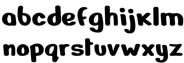 Nerko One Regular Font LOWERCASE