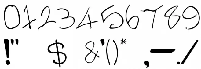 Nermin's Graffiti Font OTHER CHARS