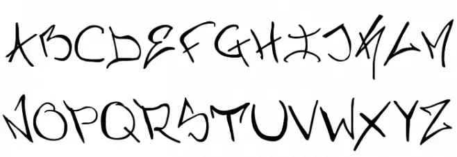 Nermin's Graffiti Schriftart Groß