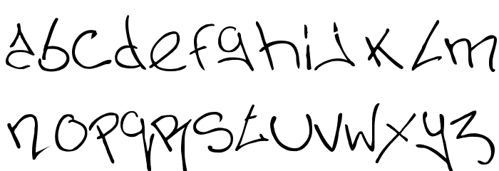 Nermin's Graffiti 字体 小写