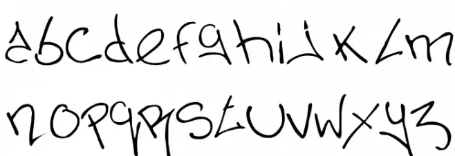 Nermin's Graffiti 字体 小写