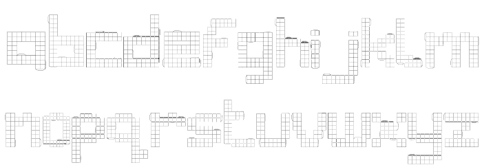 Nermin's Template Font LOWERCASE