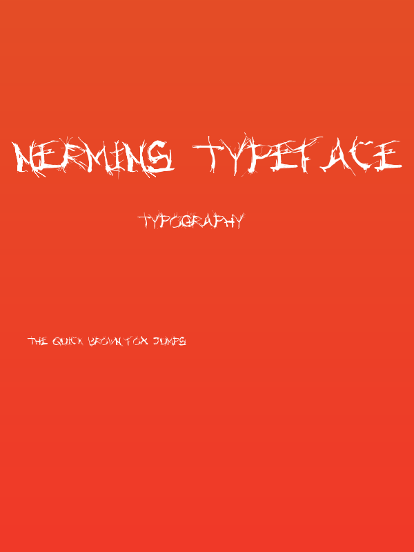 Nermins Typeface Tight Poster