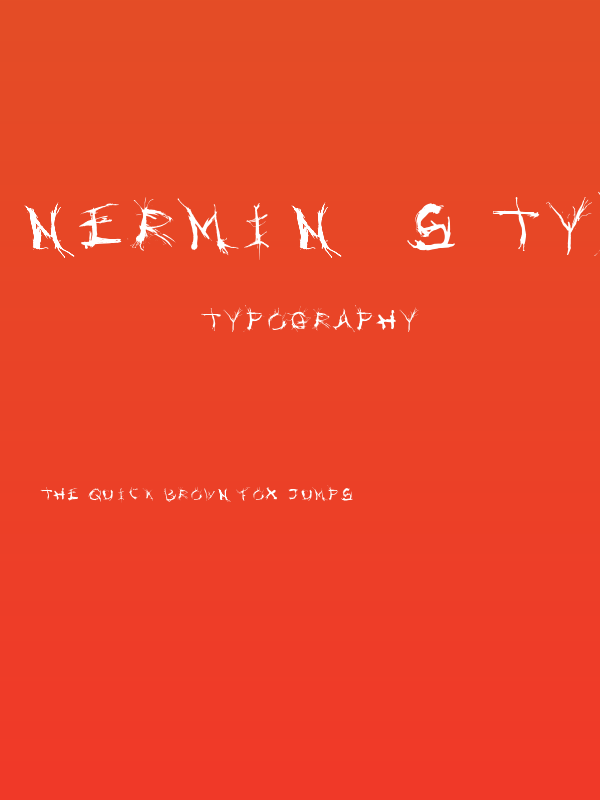 Nermin's Typeface Poster