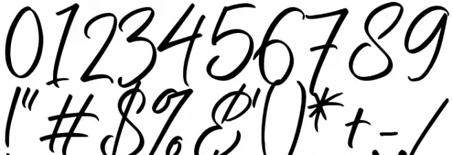 Nermola Script Regular Font OTHER CHARS