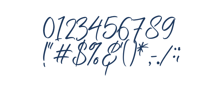 Nermola Script Regular Other Characters