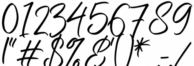 Nermola Script Regular Font OTHER CHARS
