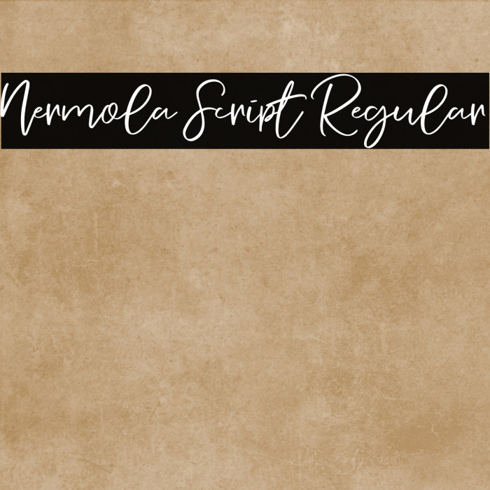 Nermola Script Regular Example 3