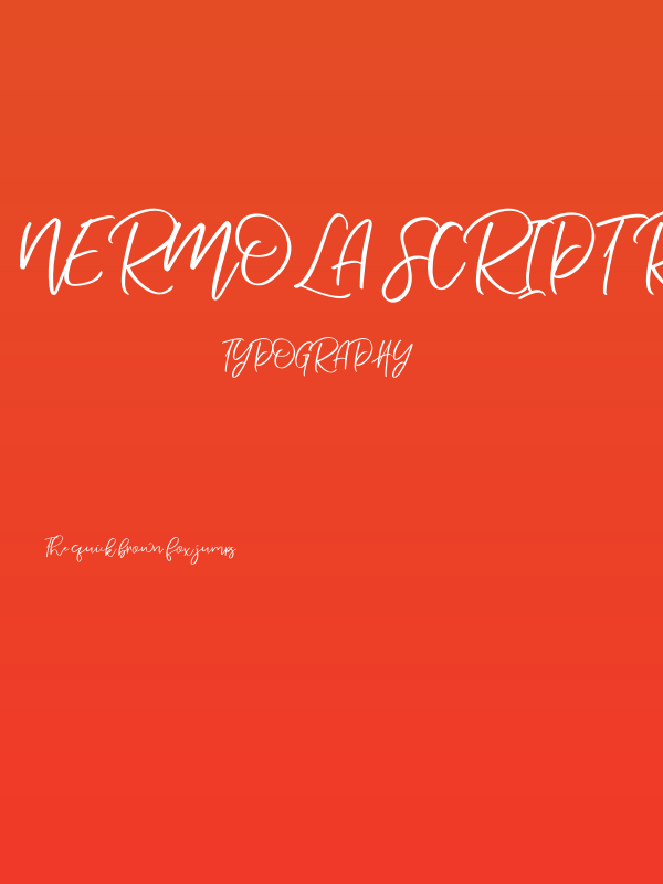 Nermola Script Regular Poster