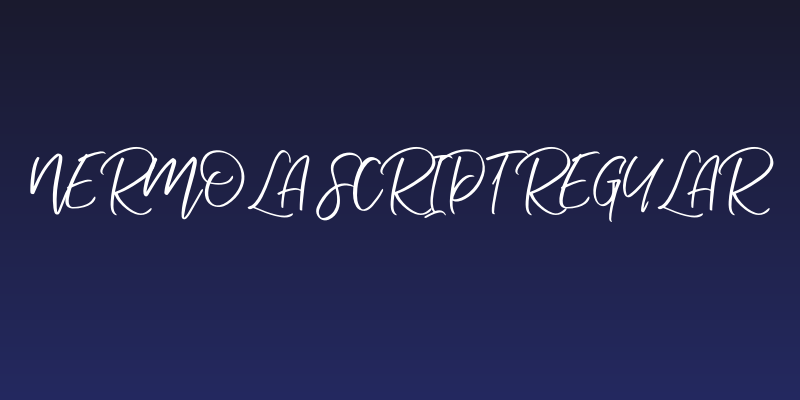 Nermola Script Regular Social Header