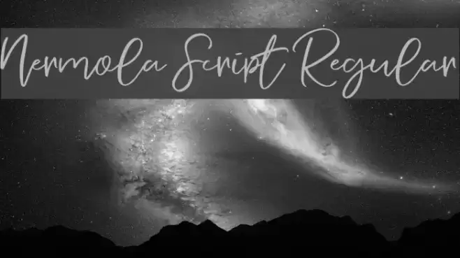 Nermola Script Regular Font examples