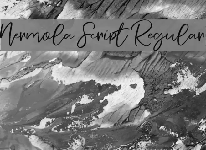 Nermola Script Regular Font examples