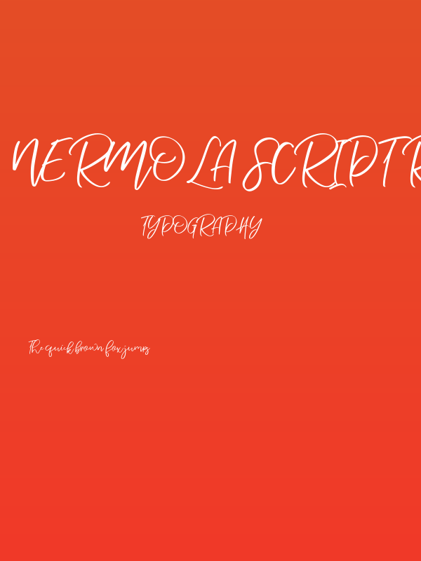 Nermola Script Regular Poster