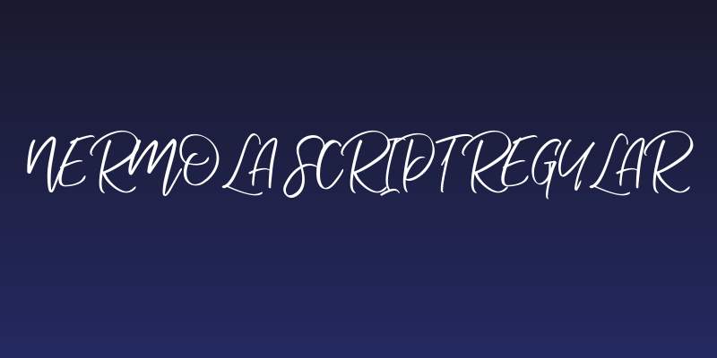 Nermola Script Regular Social Header