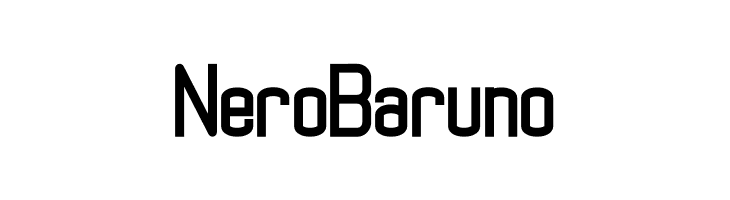 Nero Baruno  font caratteri gratis
