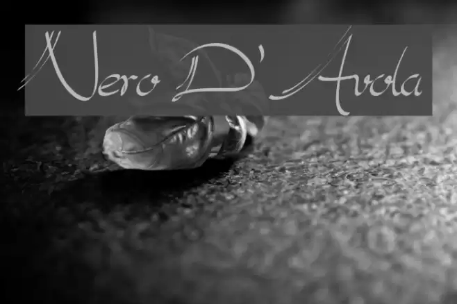 Nero D'Avola Font examples