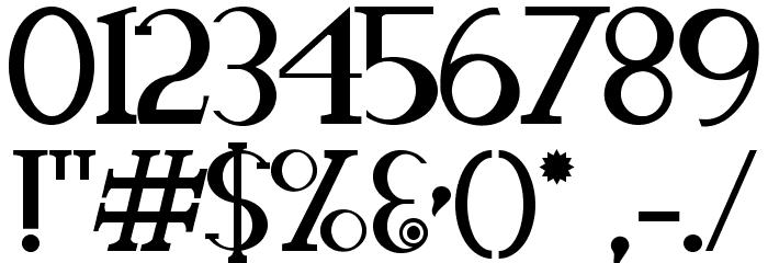 Neroli Font OTHER CHARS